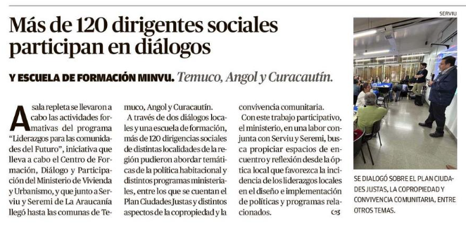 Nota de prensa regional sobre el encuentro ciudadano