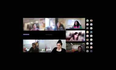 Personas conectadas a una reunión online